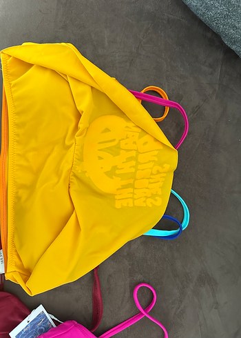Penti Renkli Askılı Sarı Kız Bikini Üstü