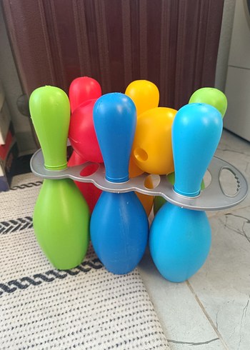 Renkli Plastik Bowling Oyuncak Seti - Görsel 2