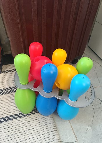 Renkli Plastik Bowling Oyuncak Seti - Görsel 3