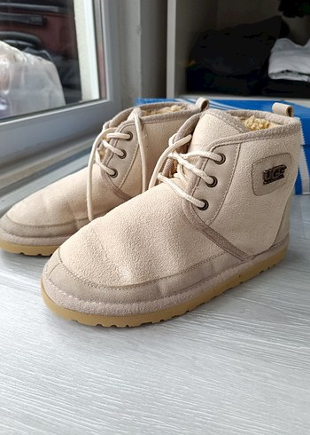 Bej Süet Kadın Dolgu Topuk Bot - Görsel 4