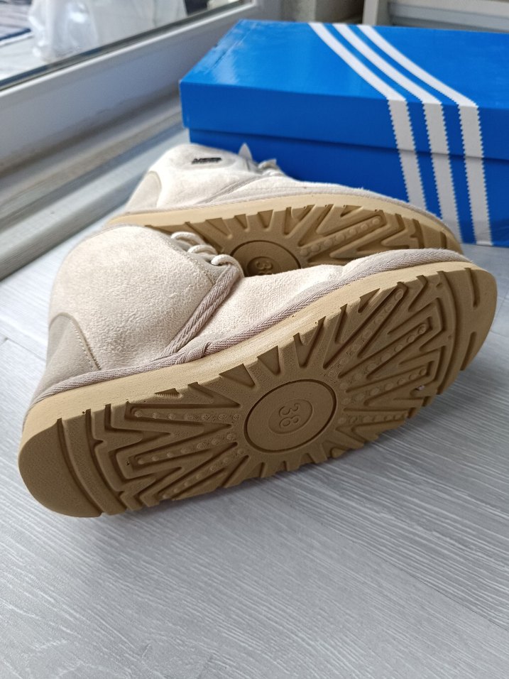 Bej Süet Kadın Dolgu Topuk Bot - Görsel 5