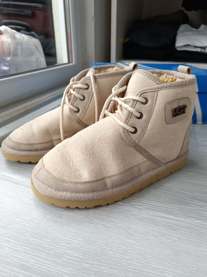 Bej Süet Kadın Dolgu Topuk Bot - Görsel 4