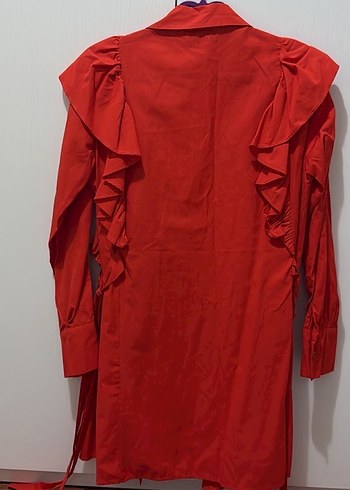 Turuncu Kuşaklı Uzun Kollu Tunik - Görsel 4