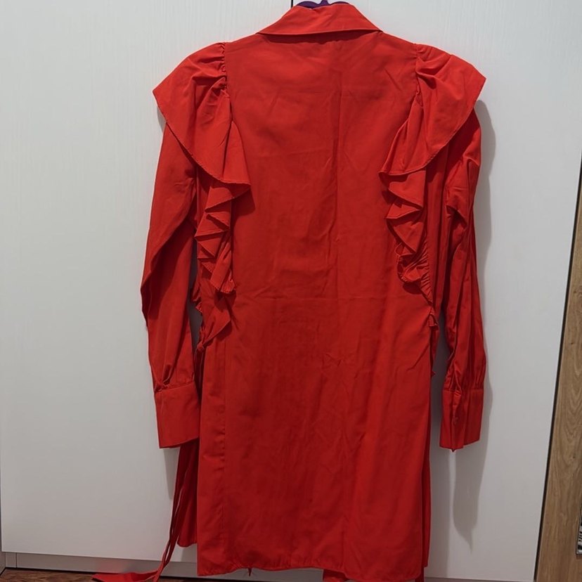 Turuncu Kuşaklı Uzun Kollu Tunik - Görsel 4