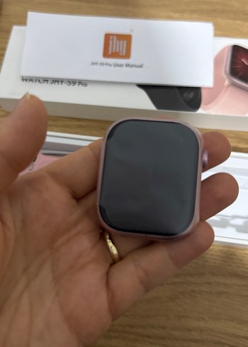 WATCHJHY-S9 Pro Pembe Akıllı Saat - Görsel 3