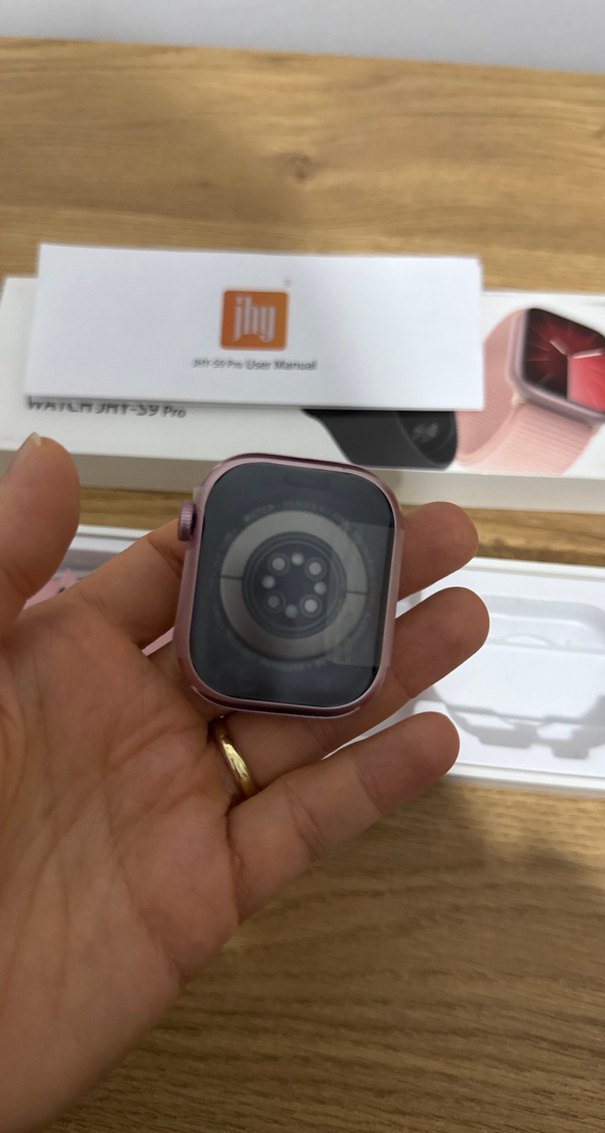 WATCHJHY-S9 Pro Pembe Akıllı Saat - Görsel 4