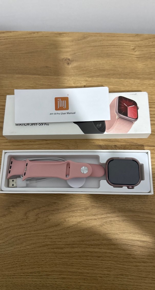 WATCHJHY-S9 Pro Pembe Akıllı Saat - Görsel 2