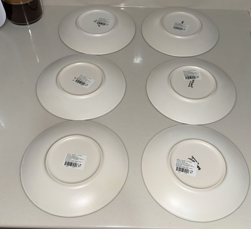 Gri Çiçek Desenli Pasta Tabağı - Görsel 3