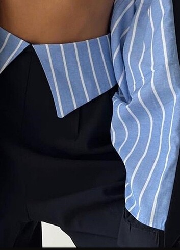 Bel Yaka Detaylı Lastikli Bol Paça Pantolon - Görsel 2