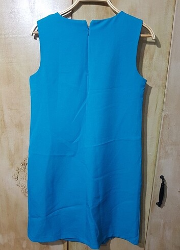 Trendyol turkuaz elbise - Görsel 3