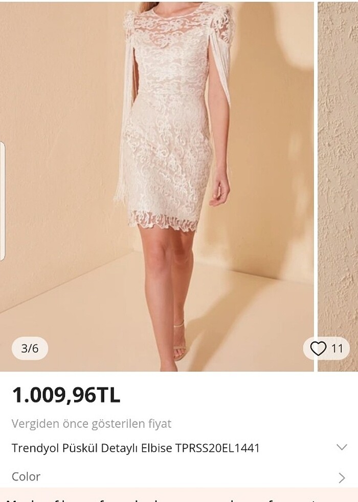 Kol detaylı tül elbise - Görsel 2