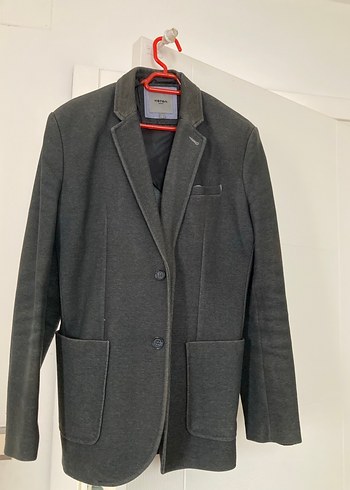 Mono yaka füme erkek ceket - Görsel 4