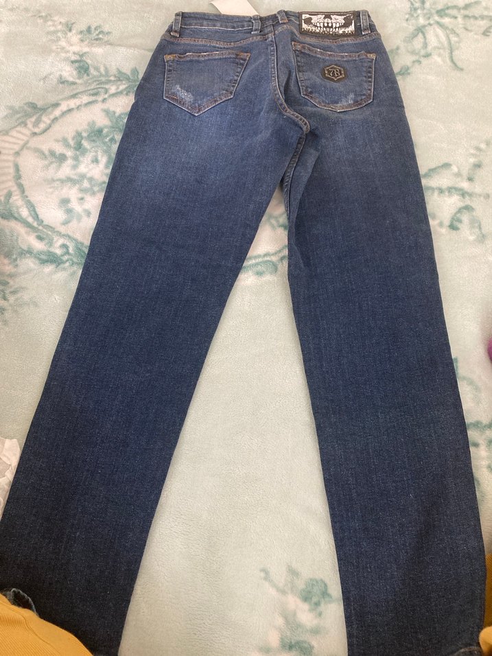 Erkek Mavi Regular Fit Midi Kot Pantolon - Görsel 2