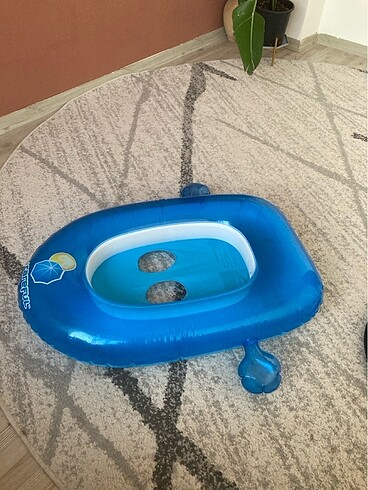Şişme bebek simidi mavi shark