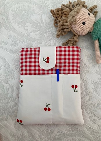 Renkli Baskılı Pamuk Laptop Çantası - Görsel 3