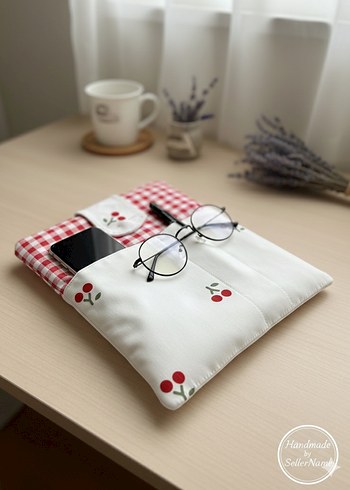 Renkli Baskılı Pamuk Laptop Çantası - Görsel 2