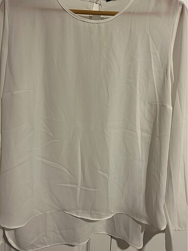 Olgun  olkun marka beyaz bluz - Görsel 6