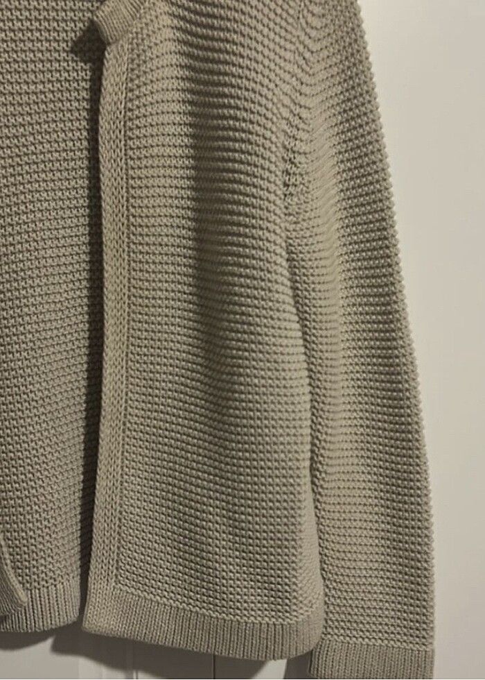 bej rengi  hırka - Görsel 4