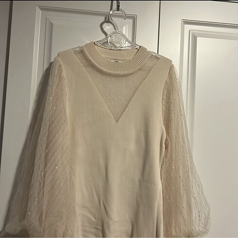 river Island pudra rengi kazak - Görsel 3