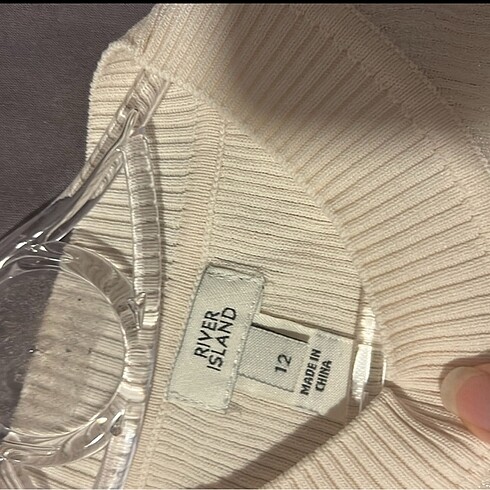 river Island pudra rengi kazak - Görsel 7