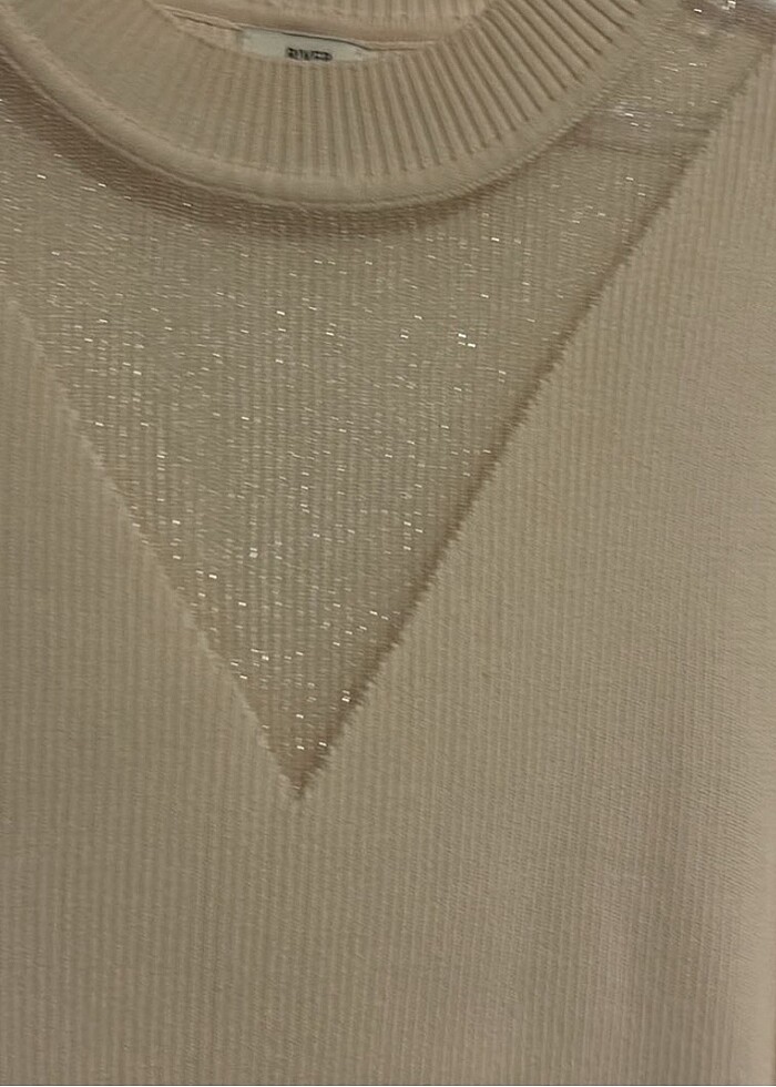 river Island pudra rengi kazak - Görsel 5