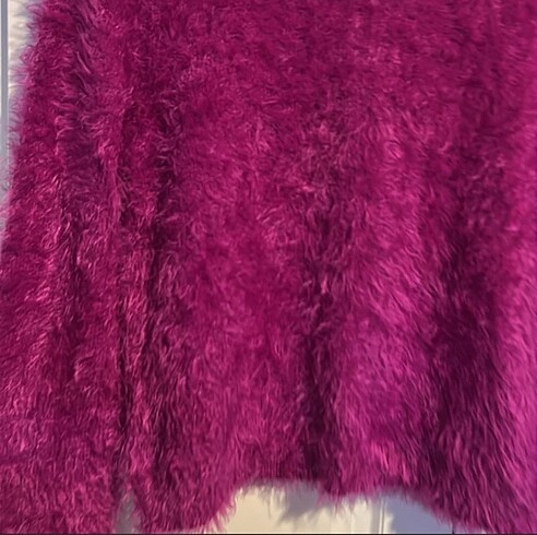 fuşya yumuşak kazak - Görsel 3