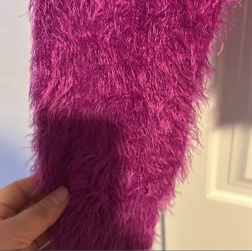 fuşya yumuşak kazak - Görsel 4