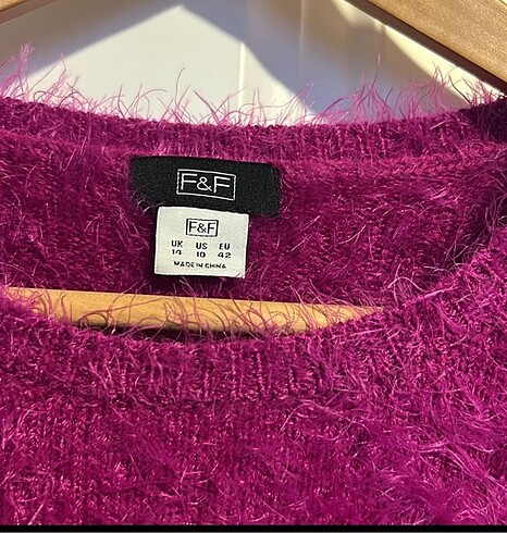 fuşya yumuşak kazak - Görsel 6