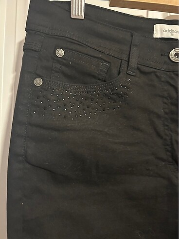 siyah midi boy jean - Görsel 5