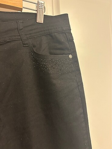 siyah midi boy jean - Görsel 6