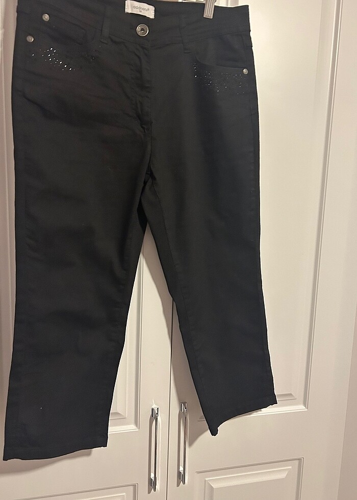 siyah midi boy jean - Görsel 4