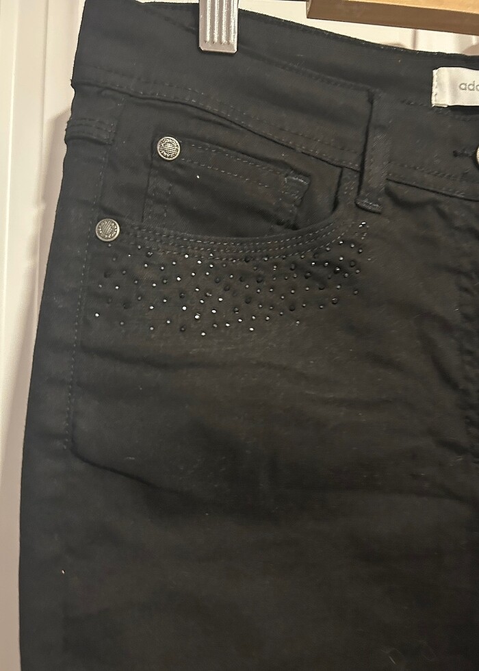 siyah midi boy jean - Görsel 5