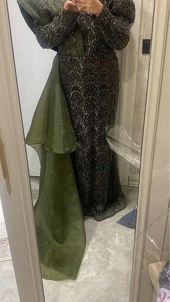 Özel tasarım tesettür abiye - Görsel 6