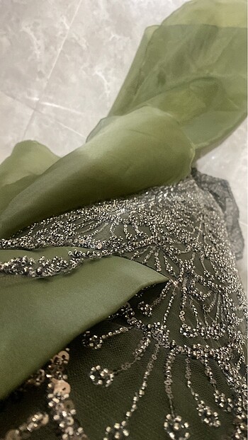 Özel tasarım tesettür abiye - Görsel 7