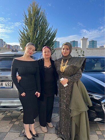 Özel tasarım tesettür abiye - Görsel 3