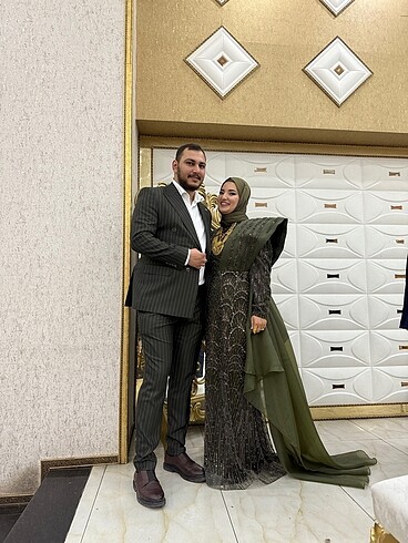 Özel tasarım tesettür abiye - Görsel 5