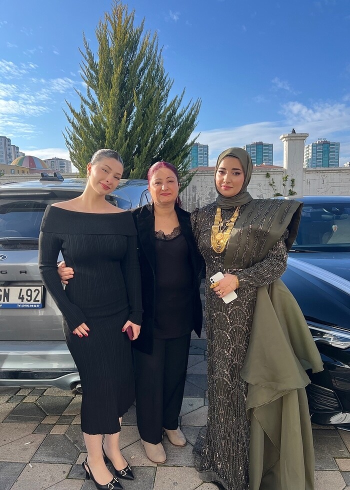 Özel tasarım tesettür abiye - Görsel 3