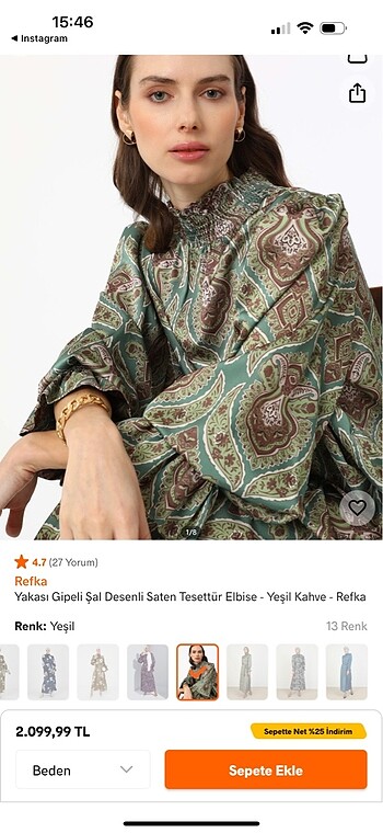 Refka elbise - Görsel 7