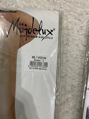 m Beden Müjdelux Vizon Külotlu Çorap