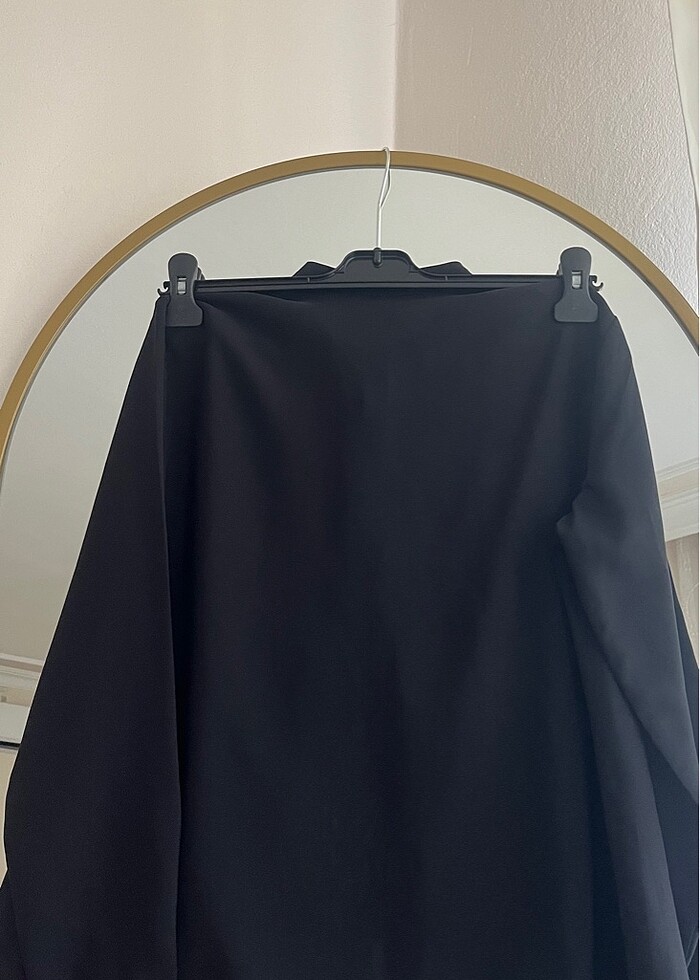 Siyah krep gömlek - Görsel 4