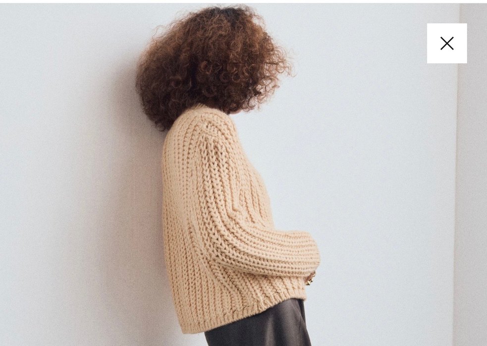 Bej Örgü Kadın Hırka - Görsel 5