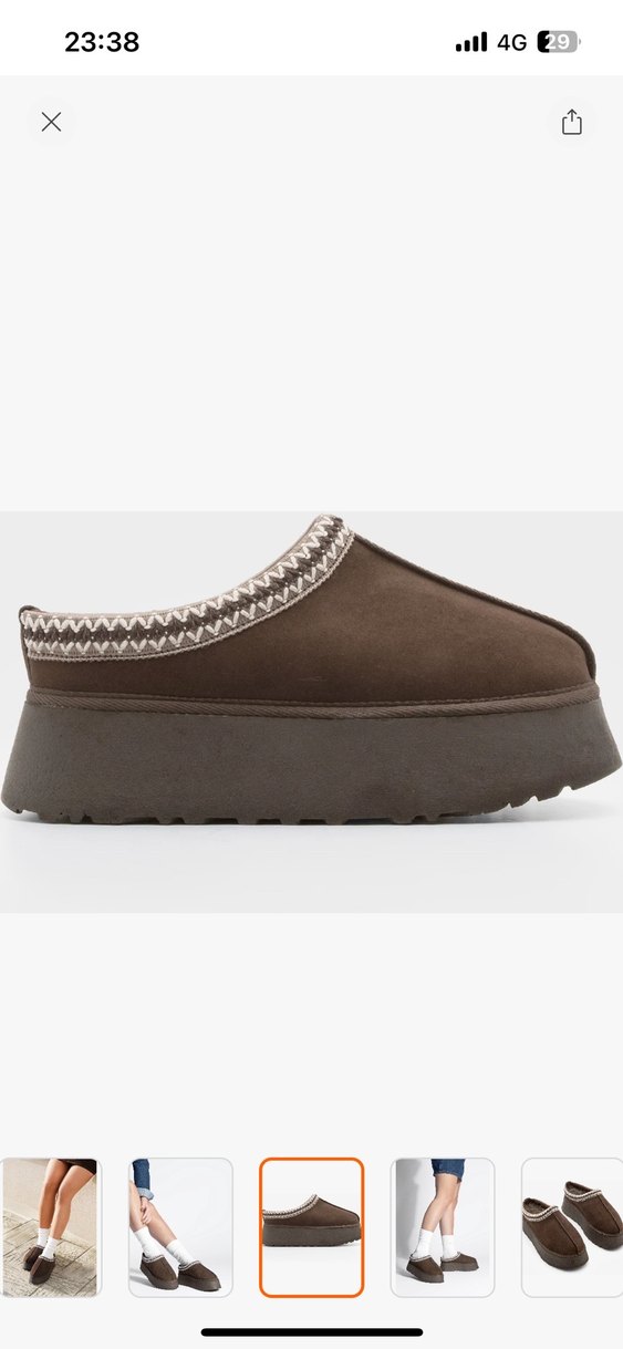 Ugg muadili Kahverengi  Kürklü Sıcak Terlik - Görsel 5