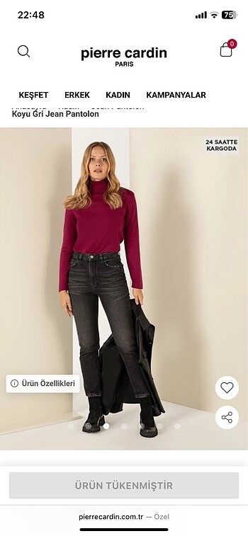 Pierre Cardin Mom Jean - Görsel 3