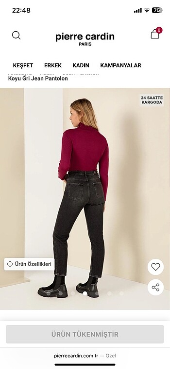 Pierre Cardin Mom Jean - Görsel 5