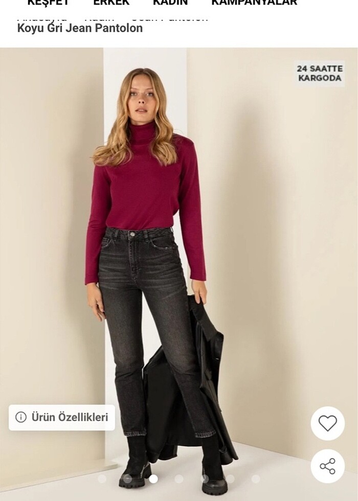 Pierre Cardin Mom Jean - Görsel 3