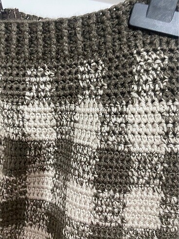 El Örgüsü Ekose Etek - Görsel 2