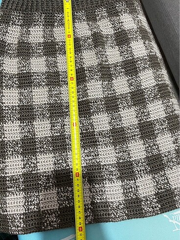 El Örgüsü Ekose Etek - Görsel 6