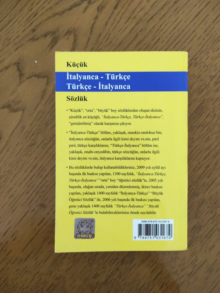 Küçük İtalyanca-Türkçe Türkçe-İtalyanca Sözlük - Görsel 2