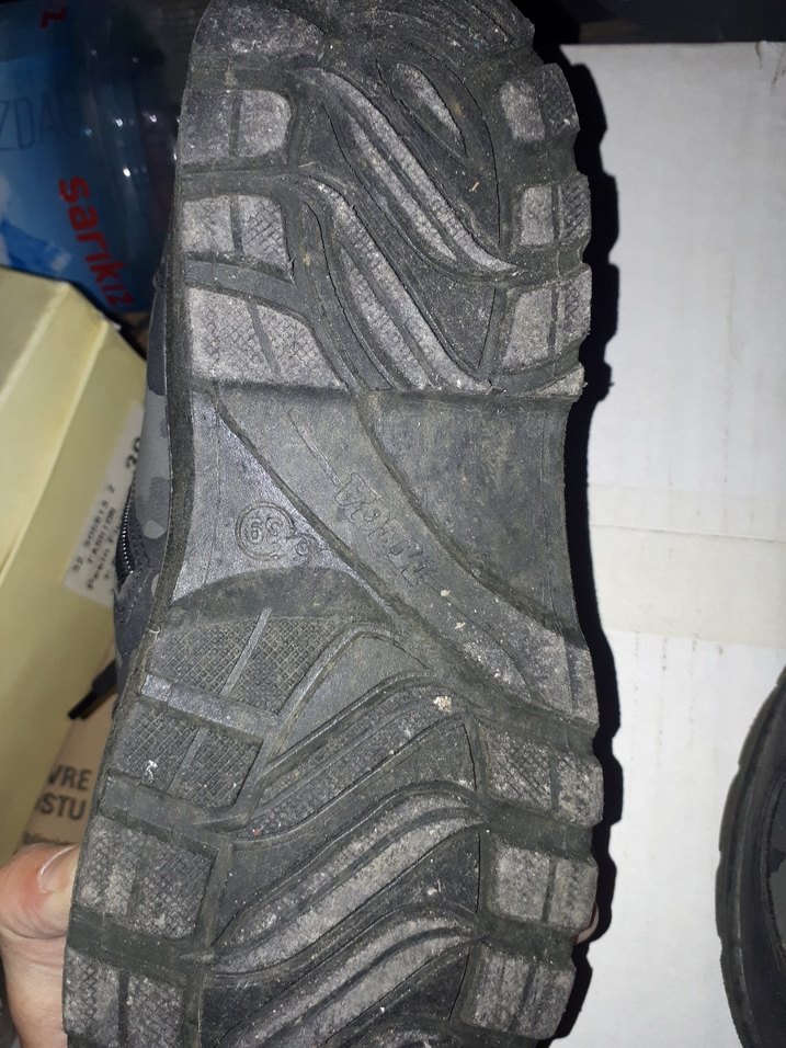 Kızaklı Kamuflaj Desenli Siyah Kauçuk Erkek Bot - Görsel 3