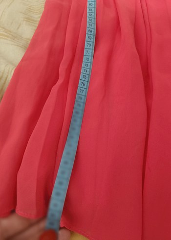 Kırmızı Piliseli Midi Kadın Elbise - Görsel 6